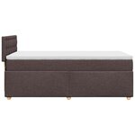 vidaXL Sommier à lattes de lit avec matelas Marron foncé 100x200 cm