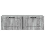 vidaXL Meuble TV mural Sonoma gris 98 x 31 x 30 cm Bois d'ingénierie