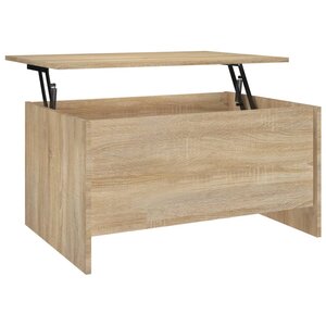 vidaXL Table basse chêne sonoma 80x55 5x41 5 cm bois d'ingénierie