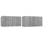 vidaXL Ensemble de meubles TV 4 Pièces Sonoma gris Bois d'ingénierie