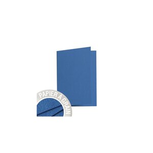 Paquet de 25 cartes pliées grain de pollen 11 x 15 5 cm azur clairefontaine
