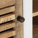 vidaXL Meuble TV 110x30x40 cm Bois massif de manguier