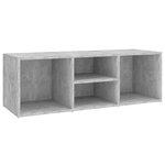 vidaXL Banc à chaussures Gris béton 105x35x35 cm Aggloméré