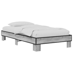 vidaXL Cadre de lit Sonoma gris 80 x 200 cm Bois d'ingénierie
