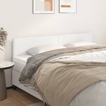 vidaXL Têtes de lit 2 Pièces Blanc 90x5x78/88 cm Similicuir