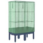 vidaXL Jardinière surélevée avec housse aspect rotin 80x40x140 cm