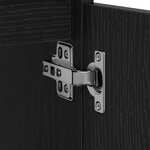 vidaXL Cabinet de salle de bain avec tiroir Chêne noir 65 x 33 x 60 cm