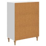 vidaXL Buffet Blanc brillant 66 x 34 5 x 90 cm Bois d'ingénierie
