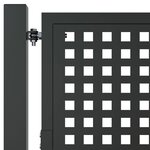 vidaXL Portail de jardin anthracite 105x225 cm acier
