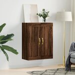 vidaXL Armoire murale chêne marron 69 5x34x90 cm bois d'ingénierie