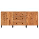 vidaXL Armoires latérales 3 Pièces 60x33x75 cm bois massif d'acacia
