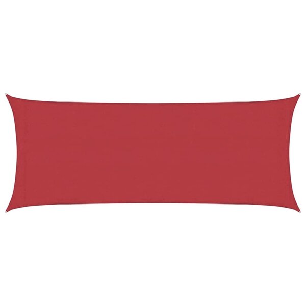 vidaXL Voile d'ombrage 160 g/m² Rouge 2x5 m PEHD