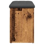vidaXL Banc à chaussures vieux bois 82x32x45 5 cm bois d'ingénierie