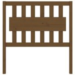 vidaXL Tête de lit Marron miel 95 5x4x100 cm Bois massif de pin