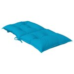 vidaXL Coussins de chaise de jardin à dossier bas lot de 4 bleu