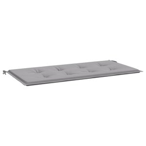 vidaXL Coussin de banc de jardin gris 120x50x4 cm tissu oxford