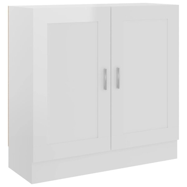 vidaXL Bibliothèque Blanc brillant 82 5x30 5x80 cm Bois d’ingénierie