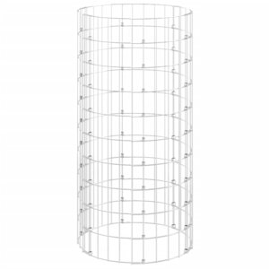 vidaXL Composteur de jardin Ø50x100 cm Acier galvanisé