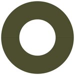 vidaXL Anneau d'arbre plat Vert olive Ø30 / 60 cm Acier