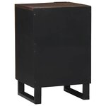 vidaXL Meuble de salle de bain Marron et Noir 38 x 33.5 x 58 cm