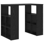 vidaXL Bureau Chêne noir 90 x 50 x 75 cm Bois d'ingénierie
