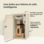 Boîte aux lettres et colis 2-en-1 connectée Boks One (RAL 1015)