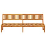 vidaXL Transat Bois d'acacia massif Huile Naturelle