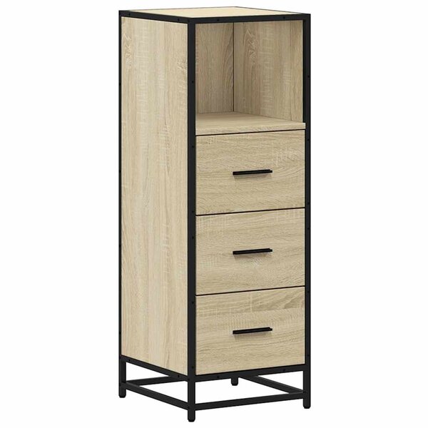 vidaXL Armoire de salle de bain chêne sonoma 35x37 5x100 cm