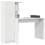 vidaXL Bureau 2 Pièces Blanc