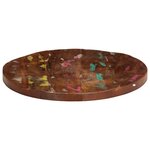vidaXL Dessus de table Ø 70x3 8 cm rond bois massif de récupération