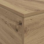 vidaXL Table basse avec lumières LED chêne artisanal 90x50x40 cm