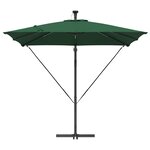 vidaXL Parasol banane à mât déporté Vert 249 x 249 x 250 cm