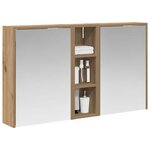 vidaXL Ensemble de Meubles de Salle de Bain 3 Pièces 106 x 16 x 62 5 cm