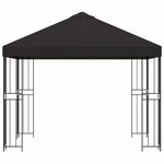 vidaXL Pavillon 3 x 3 m Anthracite Polyester et Acier 190 gsm