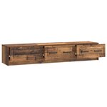 vidaXL Meuble TV Bois ancien 147 x 34 5 x 27 cm Bois d'ingénierie