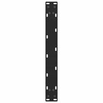 vidaXL Pieds de table basse Noir 2 pièces 50 x (42-43) cm Acier