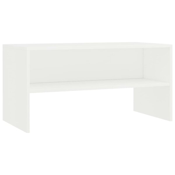 vidaXL Meuble TV Blanc 80x40x40 cm Bois d’ingénierie
