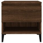 vidaXL Table d'appoint Chêne marron 50x46x50 cm Bois d'ingénierie
