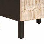 vidaXL Ensembles de salle de bain 3 Pièces Finition Lavage Blanc