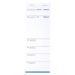 Bloc Brasserie 50 Feuillets Autocopiants Numérotés En Dupli - Format 9  6x26 Cm - X 50 - Exacompta