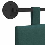 vidaXL Tête de lit suspendue Vert foncé Tissu
