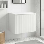 vidaXL Cabinet de Salle de Bain Mural Blanc 62 5 x 44 5 x 50 cm