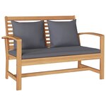Ensemble de canapé de jardin 5 Pièces Naturel Bois de teck solide