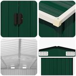 vidaXL Abri de jardin Vert 257x990x181 cm Acier galvanisé
