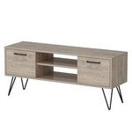 Homemania Meuble TV Almira 120x35x50 cm Bois et noir
