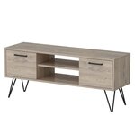 Homemania Meuble TV Almira 120x35x50 cm Bois et noir