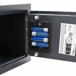 vidaXL Coffre-fort numérique Gris foncé 23 x 17 x 17 cm Acier