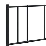 vidaXL Cadre de lit métal sans matelas avec pied de lit noir 160x200cm