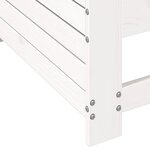 vidaXL Canapé de jardin accoudoir blanc 69x62x70 5 cm bois pin massif