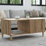 vidaXL Table basse Chêne artisanal 90 x 50 x 40 cm Bois d'ingénierie